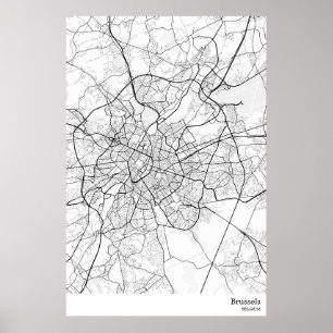 Brussels Belgium Poster Print