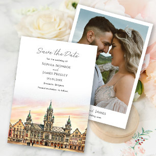 Brussels Belgium Save the Date Destination Wedding