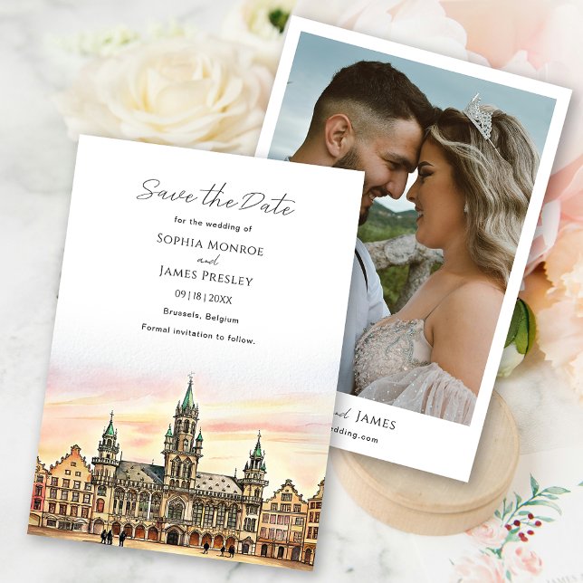 Brussels Belgium Save the Date Destination Wedding (Brussels Belgium Save the Date Destination Wedding)