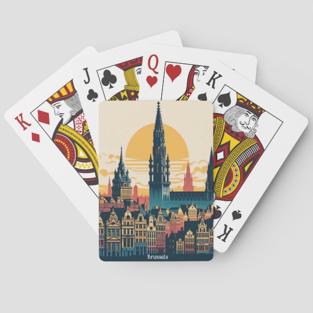 Brussels, Belgium stylist painting Playing Cards (Back)