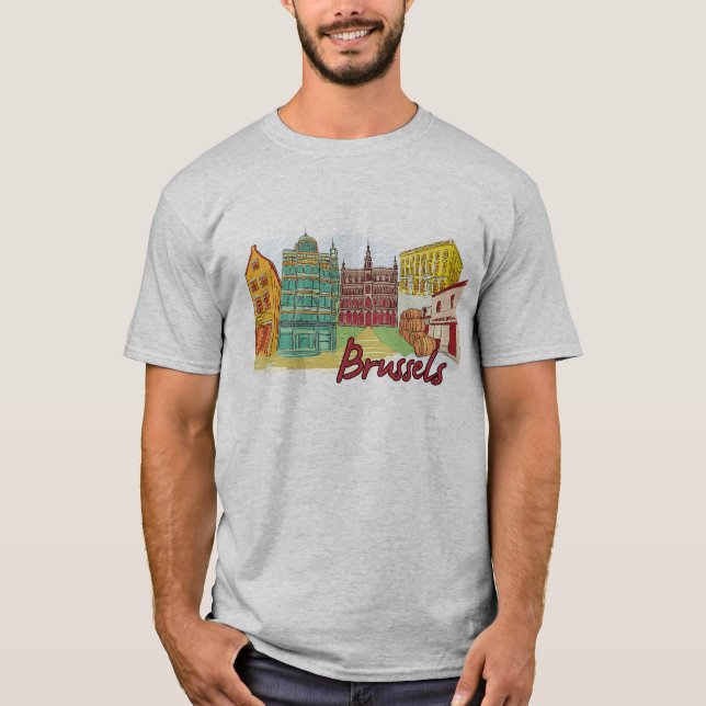 Brussels Belgium T-Shirt (Front)