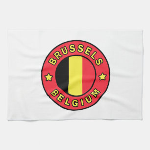 Brussels Belgium Tea Towel