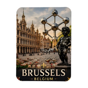🧲 Brussels Belgium Vacation Memory To Remember 🧲 Magnet