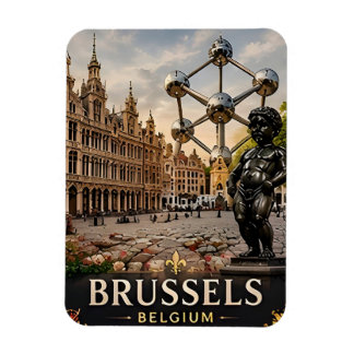 🧲 Brussels Belgium Vacation Memory To Remember 🧲 Magnet