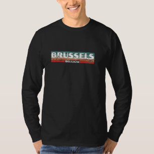 Brussels Belgium Vintage Belgian Retro T-Shirt