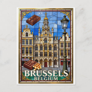 Brussels Grand Place Historic Centre Postcard