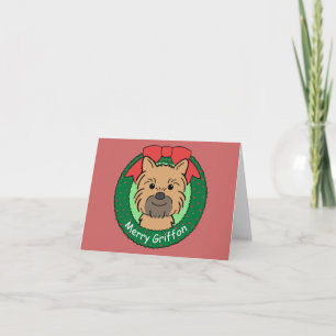 Brussels Griffon Christmas Holiday Card