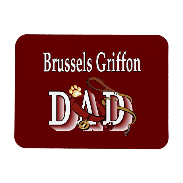 Brussels Griffon Dad Magnet (Horizontal)