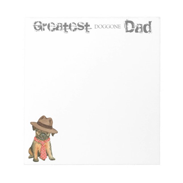 Brussels Griffon Dad Notepad (Front)
