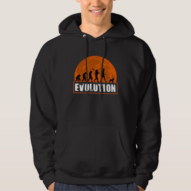 Brussels Griffon Dog Human Evolution  for Men Wome Hoodie (Front)