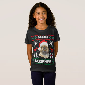 Brussels Griffon Dog Merry Woofmas Christmas Shirt