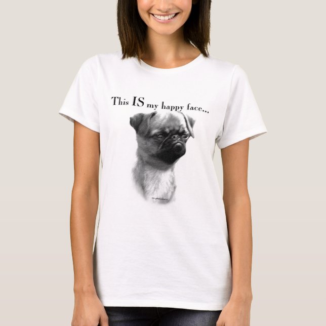 Brussels Griffon Happy Face T-Shirt (Front)