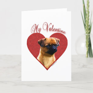 Brussels Griffon My Valentine Holiday Card