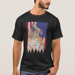 Brussels Griffon Patriotic Dog USA Pride American  T-Shirt