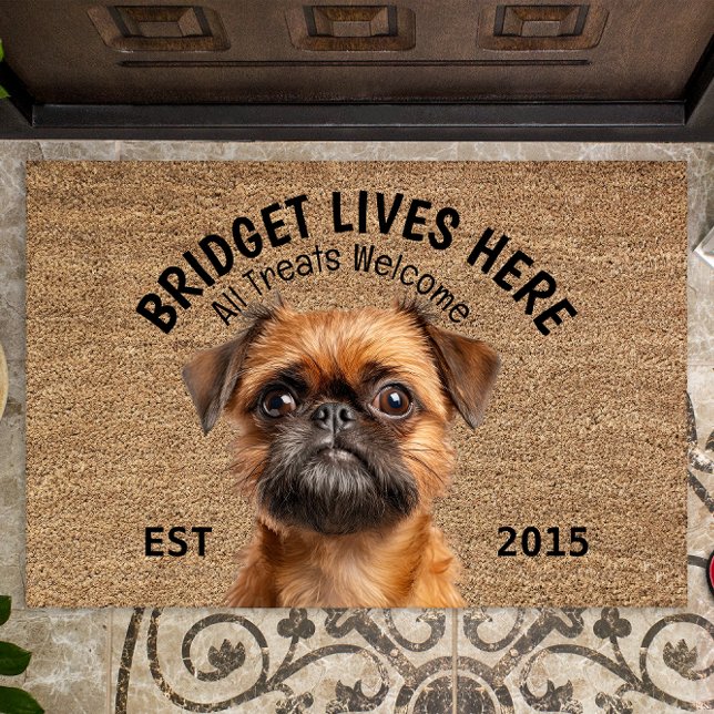 Brussels Griffon Personalised Pet Doormat (Creator Uploaded)