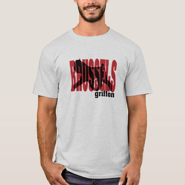Brussels Griffon silhouette T-Shirt (Front)