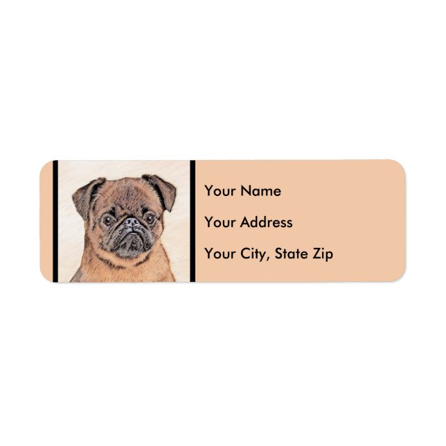 Brussels Griffon Smooth Painting Original Dog Art (Front)