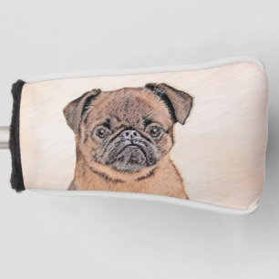Brussels Griffon Smooth Painting Original Dog Art Golf Head Cover