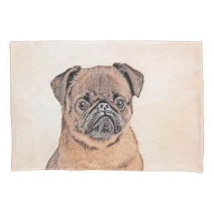 Brussels Griffon Smooth Painting Original Dog Art Pillowcase