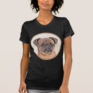 Brussels Griffon Smooth Painting Original Dog Art T-Shirt