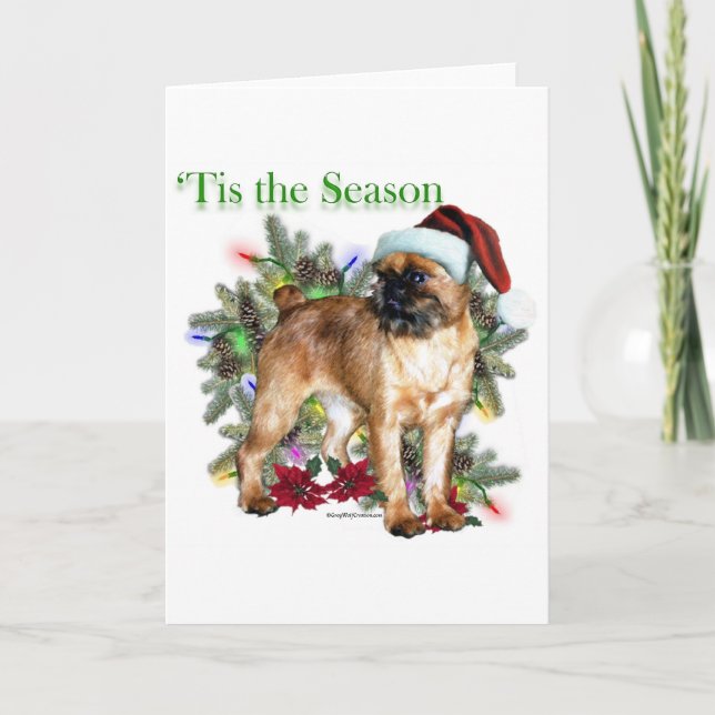 Brussels Griffon ‘Tis Holiday Card (Front)