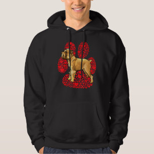 Brussels Griffon Valentines Day Dog Love Paw Hoodie