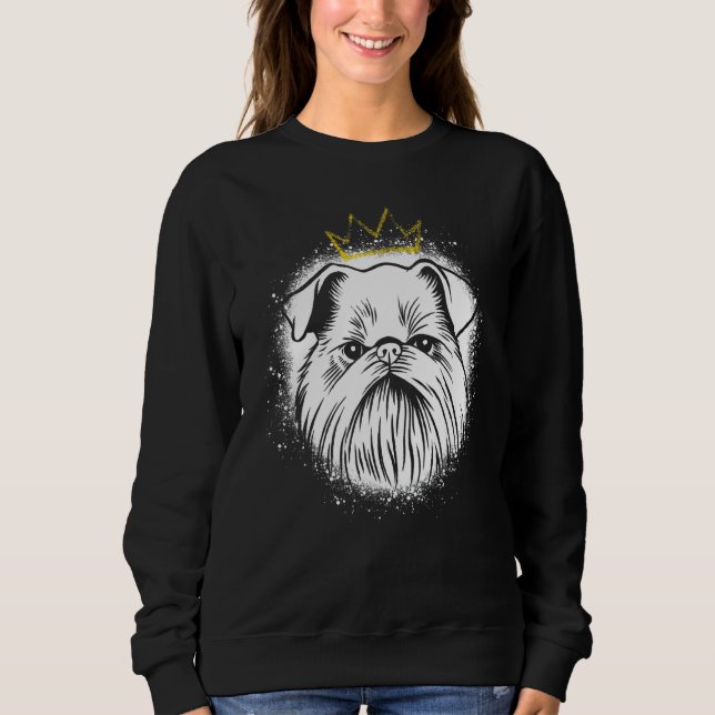 Brussels Griffon with Crown Sweatshirt (Front)
