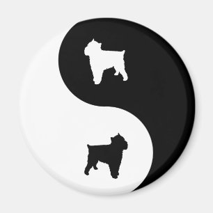 Brussels Griffon Yin Yang Magnet