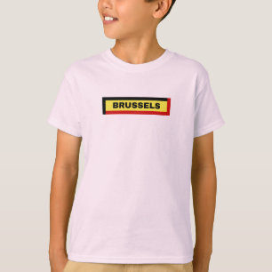 Brussels in Belgium Flag Colours T-Shirt