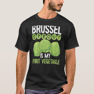 Brussels Sprout Is My Spirit Vegetable Backprint V T-Shirt