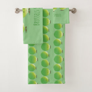 Brussels Sprouts   Bath Towel Set