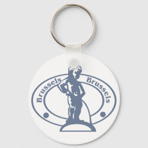 Brussels Stamp Key Ring