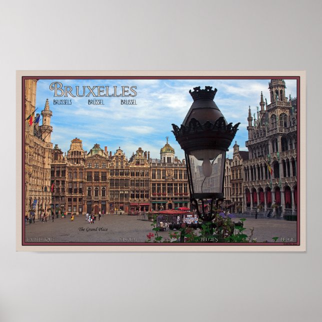 Brussels - The Grand Place Poster (Front)