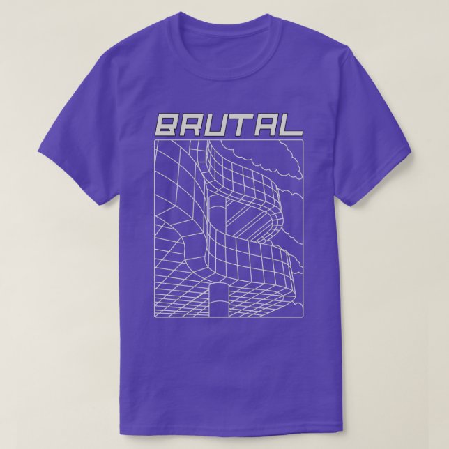 Brutal Architecture Architects Builders Designers  T-Shirt (Design Front)