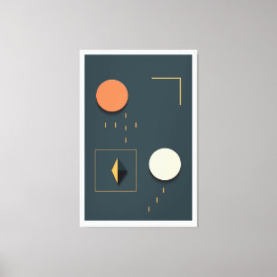 Brutal geometric shapes canvas print