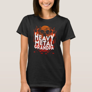 Brutal Heavy Metal Crew Heavy Metal Grandpa Skull T-Shirt