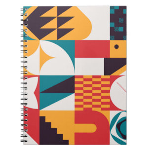 Brutalism art inspired abstract pattern made with  notebook