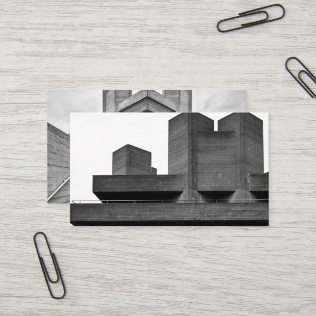 Brutalism Business Card (Front/Back In Situ)