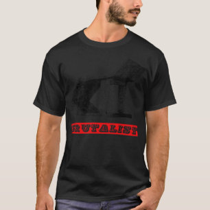 Brutalist Architecture Brutalism Soviet Bus Stop T-Shirt