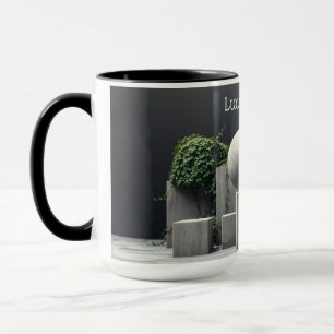 Brutalist Botany Modern Concrete Leaf Mug