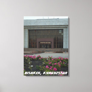 Brutalist Museum, Bishkek, Kyrgyzstan (Frunze) Canvas Print