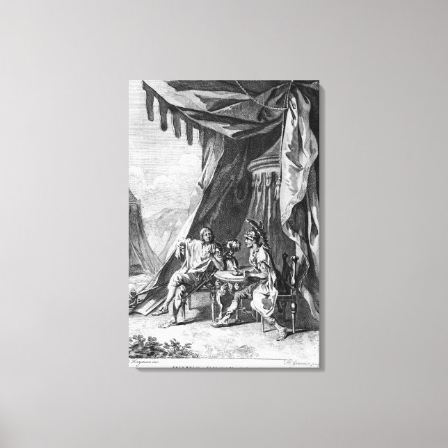 Brutus and Cassius in Brutus's Tent Canvas Print (Front)