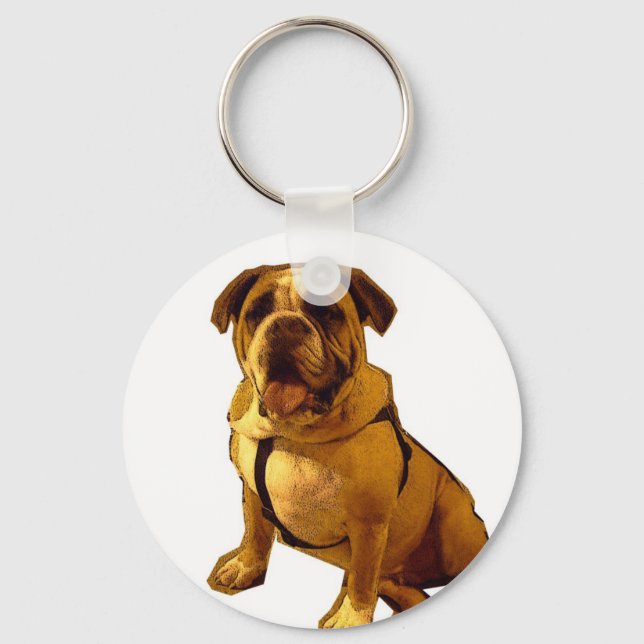 Brutus Bulldog Key Ring (Front)