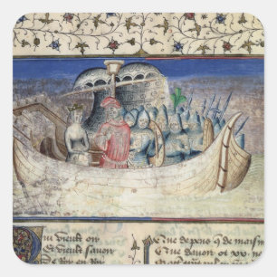 Brutus the Trojan Sets Sail for Britain, from 'The Square Sticker