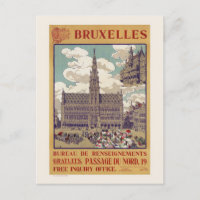 Bruxelles Vintage Poster 1913