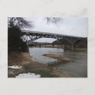 Bryan Bridge, Niobrara River, Valentine, Nebraska Holiday Postcard