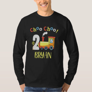 Bryan Choo Choo Two Train 2nd Birthday Turning 2 T-Shirt