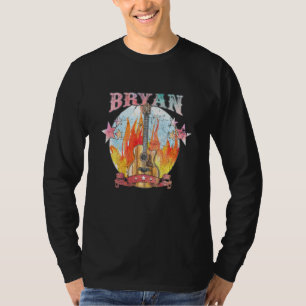 Bryan Guitar Musician 70s Western Texas Legends Li T-Shirt