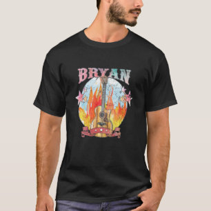 Bryan Guitar Musician 70s Western Texas Legends Li T-Shirt