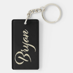 Bryan Name whitegold key trailer Ring